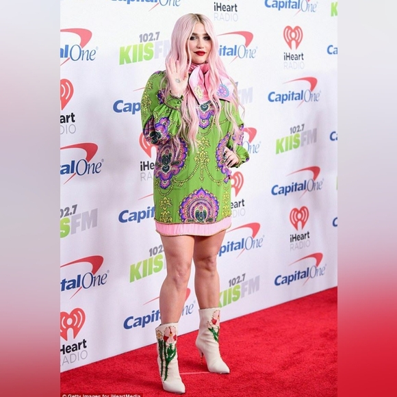 GUCCI 100% Authentic Fosca Floral crystal Embellishments Heel Boots Size 37/ 7 - Picture 14 of 14